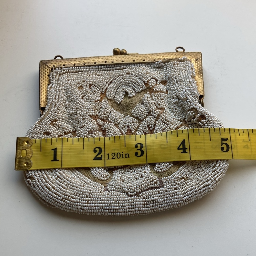 Vintage Beaded Change Purse Seed Beads Made in France authentic original… - Picture 8 of 10